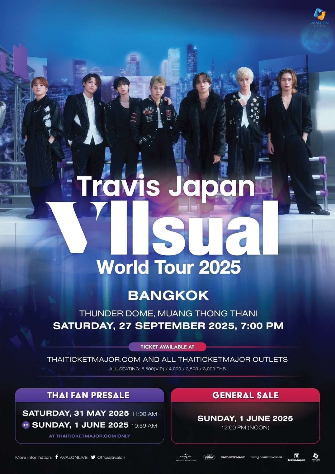 Travis Japan ประกาศเวิลด์ทัวร์ 2025 “VIIsual” พร้อมเดินทางสู่กรุงเทพฯ!