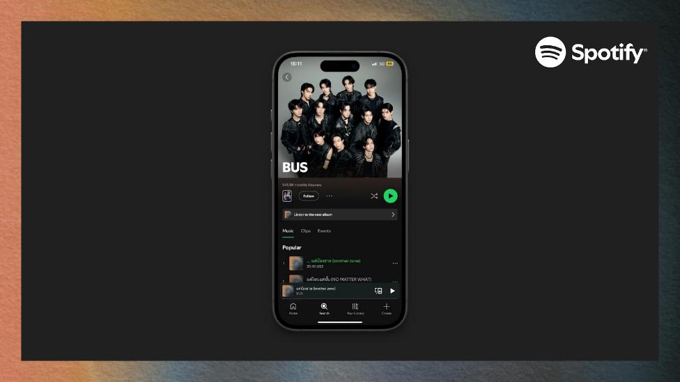 BUS จับมือ Spotify ฉลองอัลบั้มเต็มชุดแรก “BECAUSE OF YOU, I SHINE”