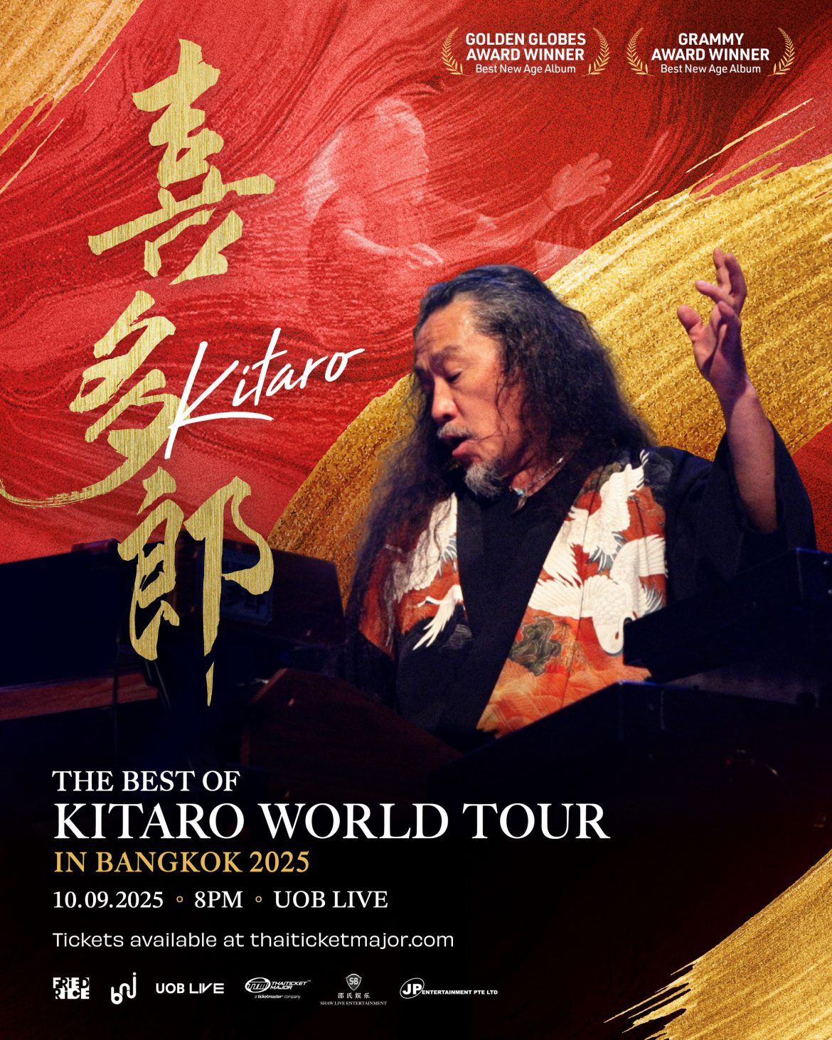 ตำนานดนตรี New Age ระดับโลก “Kitaro” เตรียมกลับมาเปิดการแสดงสดที่ไทยอีกครั้ง! ในคอนเสิร์ต “THE BEST OF KITARO WORLD TOUR IN BANGKOK 2025”
