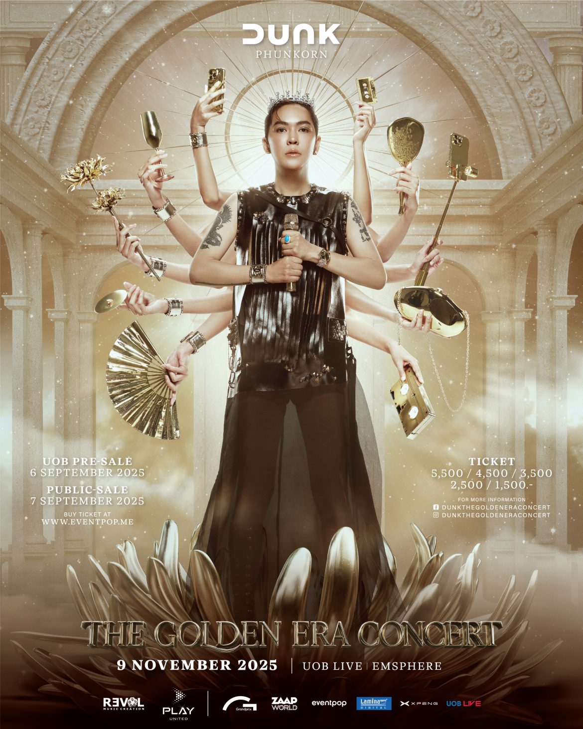“แม่นาย” เรียกรวมพล ประกาศยุคทอง!! จัดคอนเสิร์ตครั้งประวัติศาสตร์ “DUNK PHUNKORN – THE GOLDEN ERA CONCERT” ชวนลูกๆ กดบัตร 7 กันยายนนี้