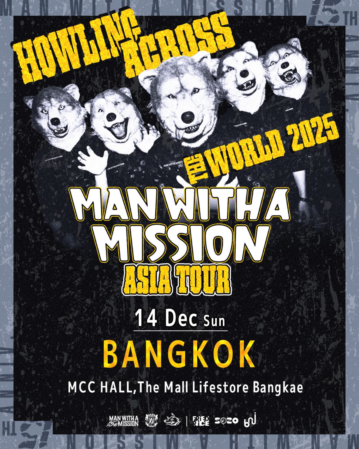 MAN WITH A MISSION ส่งเสียงคำรามปิดท้ายเอเชียทัวร์ที่กรุงเทพฯ ธันวาคมนี้!