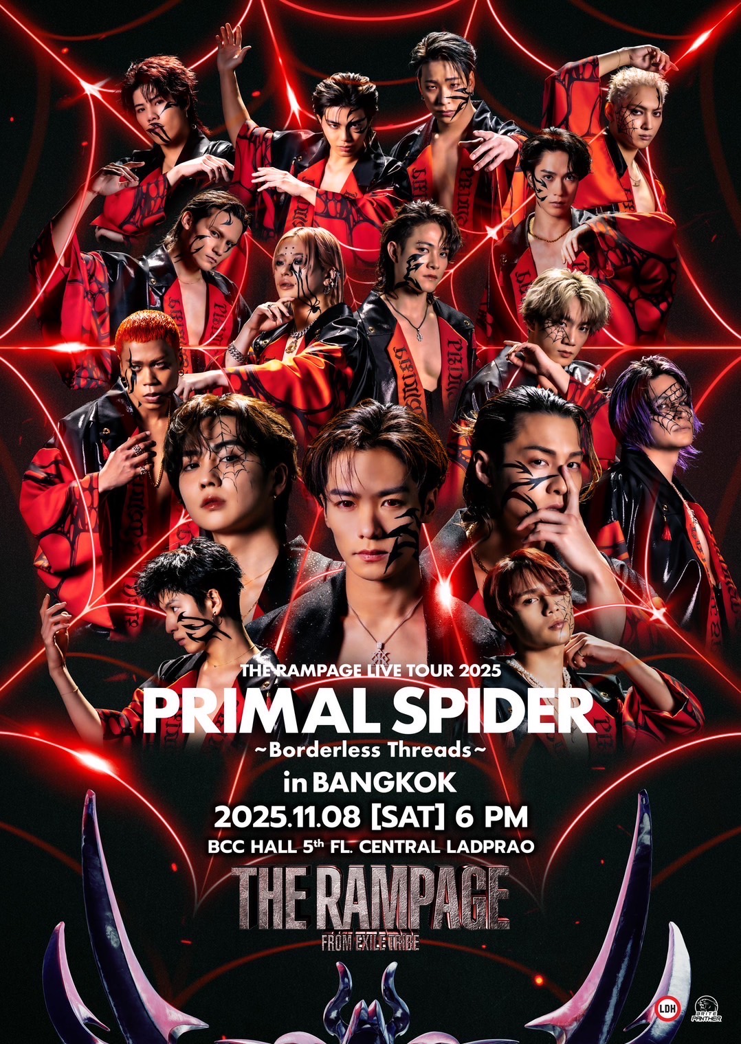 16 หนุ่ม “THE RAMPAGE” ซุ่มฟิตไฮไลท์เด็ด พร้อมบินตรงสู่ไทยครั้งแรก ยกโชว์ “PRIMAL SPIDER” จัดเต็มความมันระดับโลกในคอนเสิร์ตใหญ่ 8 พ.ย. นี้ !!! เพื่อแฟนไทยเท่านั้น